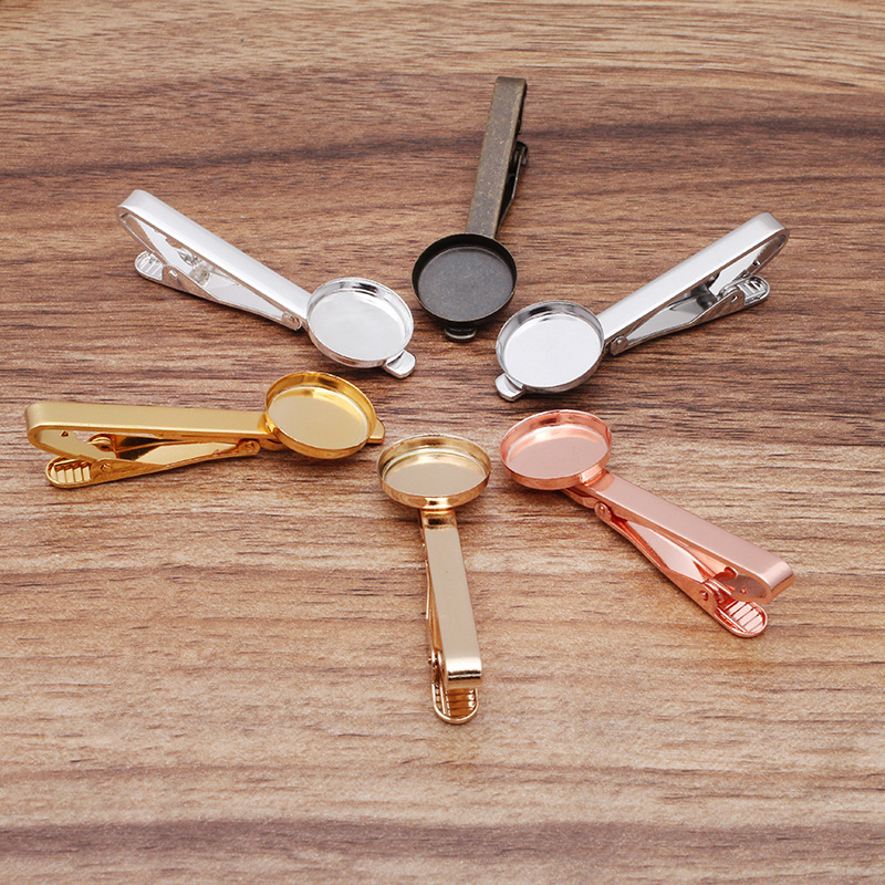 50個入りカラーネクタイクリップ、16mm丸型ディープベゼル - Tie Bar Set Gift のレビューと価格