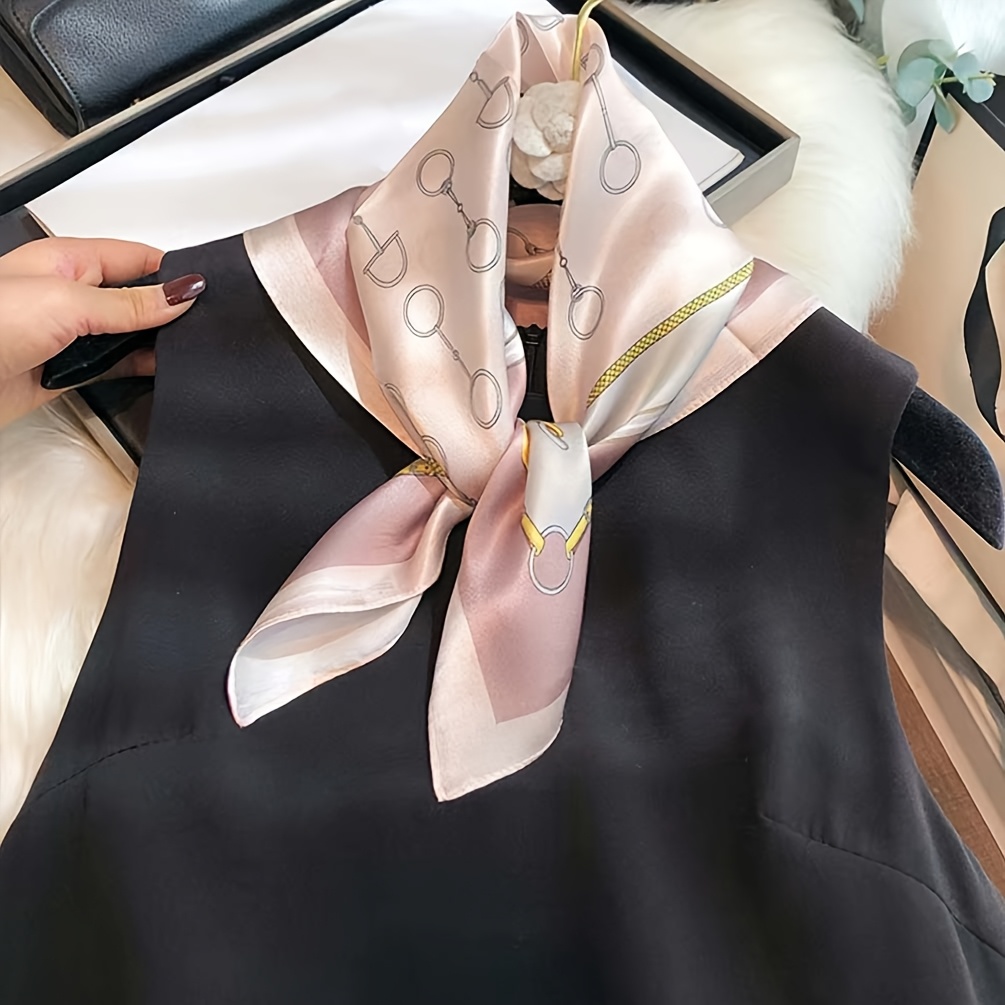 高級 100% 純粋なシルクスクエアスカーフエレガントな幾何 - Scarf Silk Square のレビューと価格