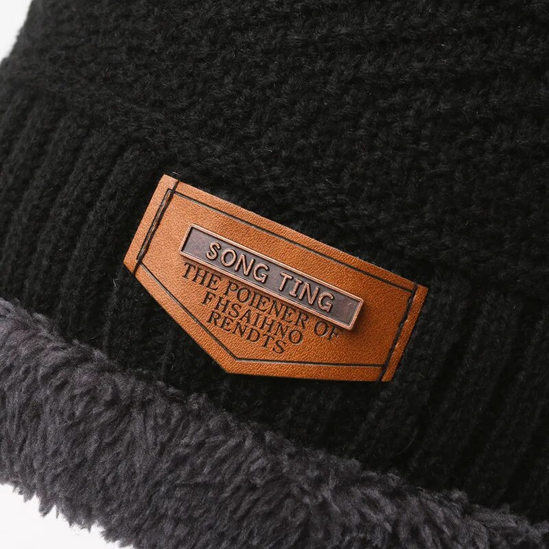 男性用防風カシミアニット帽、ネックスカーフ、手袋、屋外旅行、 - Muffler Men Wool のレビューと価格